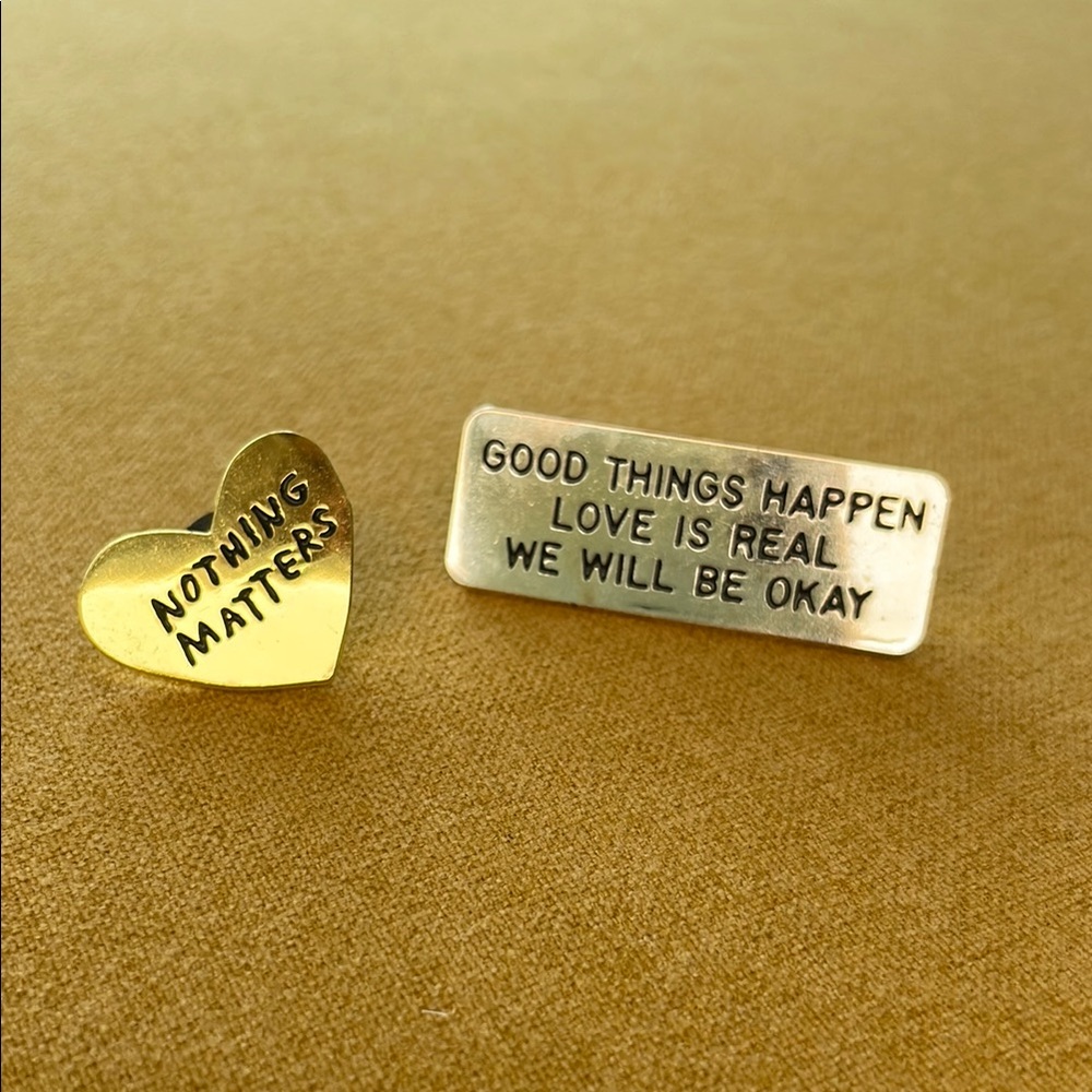 Gold and Silver Inspirational Pins